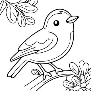 Page A Colorier Doiseau De Printemps 55651-46283