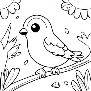 Page A Colorier Doiseau De Printemps 55651-46284