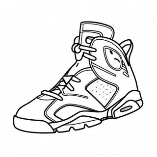 Page A Colorier Baskets Jordan 6 Stylees 55672-46300