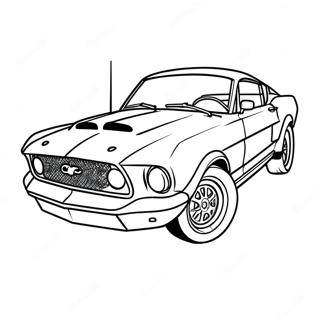 Page A Colorier Voiture De Course Mustang 55901-46483