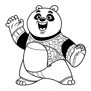 Kung Fu Panda Pages À Colorier