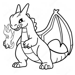 Page A Colorier Charizard Crachant Du Feu 55942-46518