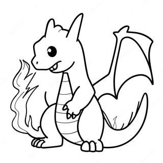 Page A Colorier Charizard Crachant Du Feu 55942-46519