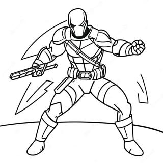 Page A Colorier Dune Pose Daction Epique De Deathstroke 55962-46535