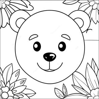 Page A Colorier De Visage Dours Mignon 55992-46560