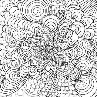 Page A Colorier De Motifs Geometriques Op Art 56001-46567