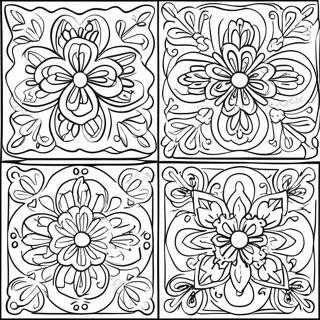 Page A Colorier De Motifs De Carreaux Talavera Colores 56022-46579