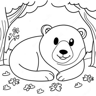 Page A Colorier Danimaux En Hibernation 5603-4474