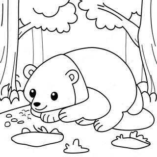 Page A Colorier Danimaux En Hibernation 5603-4476