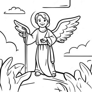 Gloire À Dieu Bergers Et Anges Pages À Colorier