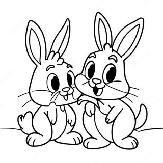 Page A Colorier De Bugs Bunny Et Lola Amoureux 56081-46630