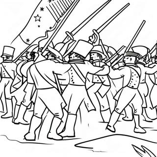 Page A Colorier De Bataille Historique De La Guerre De 1812 56091-46625