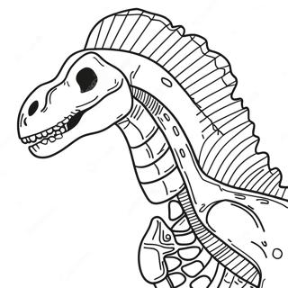 Page A Colorier Squelette De Dinosaure Radiographique 56122-46660