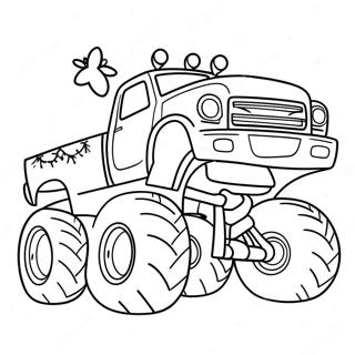 Page A Colorier Monster Truck De Noel 56171-46703