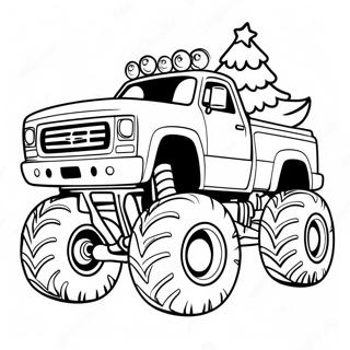 Page A Colorier Monster Truck De Noel 56171-46704