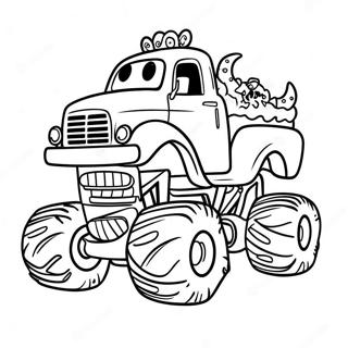 Page A Colorier Monster Truck De Noel Festif 56172-46699