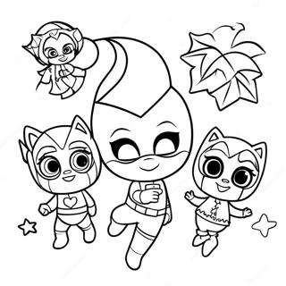 Page A Colorier Pj Masks Noel 56181-46706