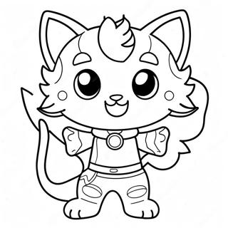 Catboy En Costume Festif Page A Colorier 56182-46709