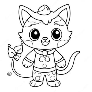 Catboy En Costume Festif Page A Colorier 56182-46712