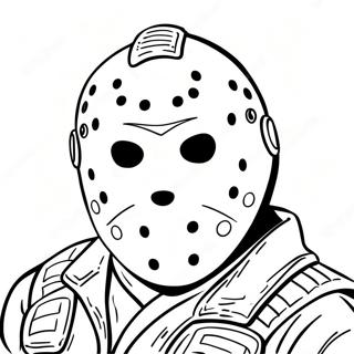 Masque Iconique De Jason Voorhees Page A Colorier 56191-46716