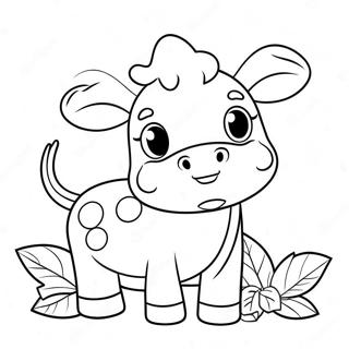 Page A Colorier De Vache Fraise Mignonne 5623-4490