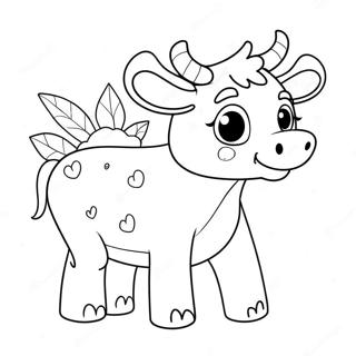 Page A Colorier De Vache Fraise Mignonne 5623-4491