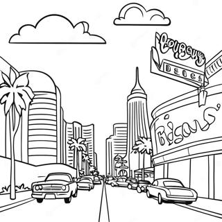 Las Vegas Pages À Colorier