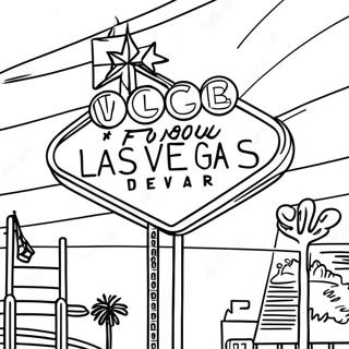 Lumieres Neon Brillantes De Las Vegas Page A Colorier 56242-46776