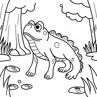 Page A Colorier Creature Mysterieuse Du Marais 56292-46798