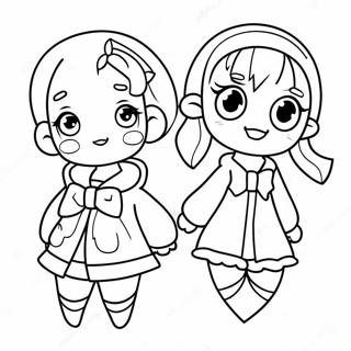 Page A Colorier Personnages Mignons De Gacha Life 562-449