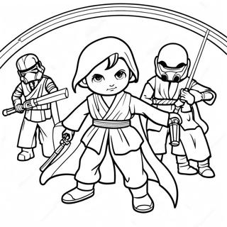 Page A Colorier Des Aventures De Jeunes Jedi 56351-46833