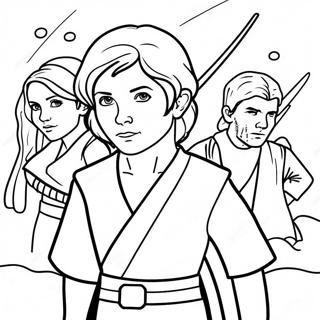 Page A Colorier Des Aventures De Jeunes Jedi 56351-46835