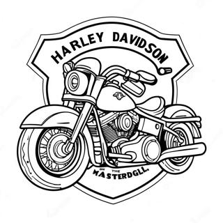 Page A Colorier Du Logo Harley Davidson 56361-46862