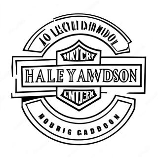 Page A Colorier Du Logo Harley Davidson 56361-46864