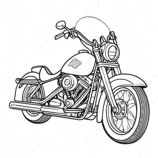 Page A Colorier De Moto Harley Davidson Classique 56362-46846