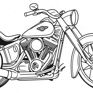 Page A Colorier De Moto Harley Davidson Classique 56362-46848