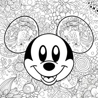 Page A Colorier Des Oreilles De Mickey Scintillantes 56372-46859