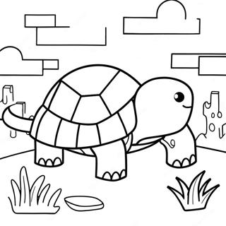 Page A Colorier De Tortue Minecraft 56391-46875