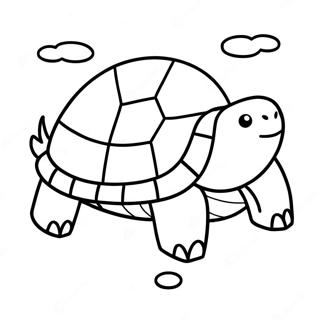 Page A Colorier De Tortue Minecraft Mignonne En Train De Nager 56392-46882