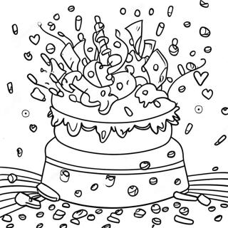 Page A Colorier De La Celebration De Confettis 56451-46914