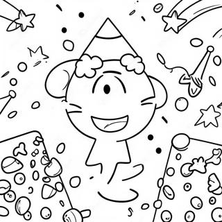 Page A Colorier De La Celebration De Confettis 56451-46916