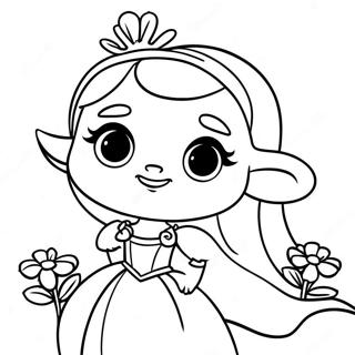 Page A Colorier De La Princesse Bean Et Elfo 56472-46941