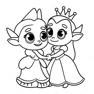 Page A Colorier De La Princesse Bean Et Elfo 56472-46942