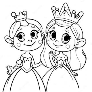 Page A Colorier De La Princesse Bean Et Elfo 56472-46943