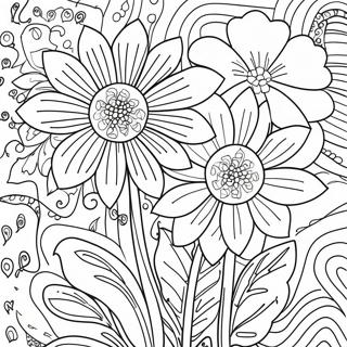 Page A Colorier Fleurs Pour Adultes 56511-46975