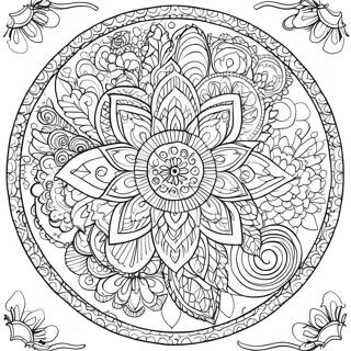 Page A Colorier Mandala De Fleurs Intrique 56512-46971