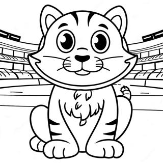 Page A Colorier De La Mascotte Des Tigers De Detroit 56602-47053