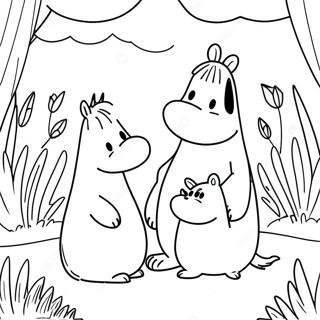 Page A Colorier De Laventure De La Famille Moomin 56622-47062