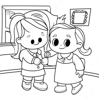 Page A Colorier Du Premier Jour De La Maternelle 5663-4524