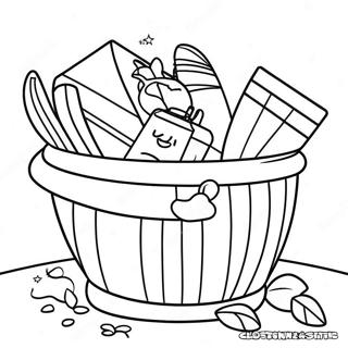 Page A Colorier Panier A Linge Mignon 56732-47156